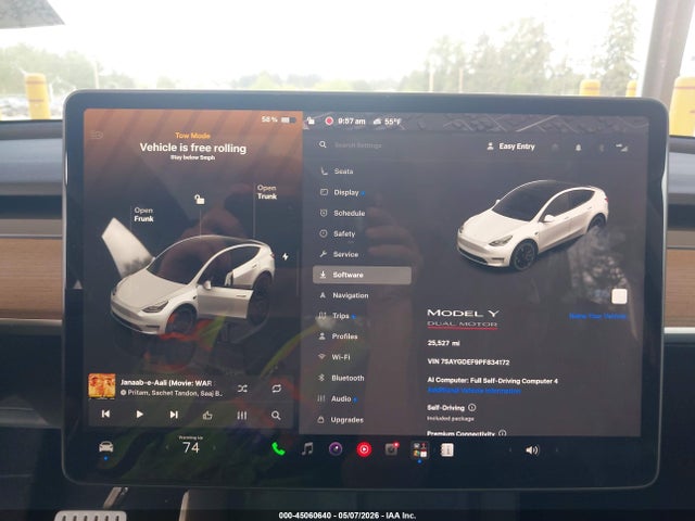 Aukcja sprzedaży 2023 Tesla Model Y Performance Dual Motor All-wheel Drive, vin: 7SAYGDEF9PF834172, numer aukcji: 45060640