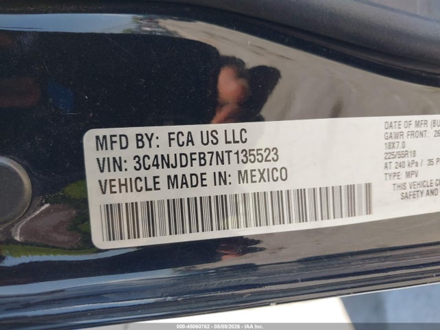 Aukcja sprzedaży 2022 Jeep Compass Latitude Lux 4x4, vin: 3C4NJDFB7NT135523, numer aukcji: 45060762