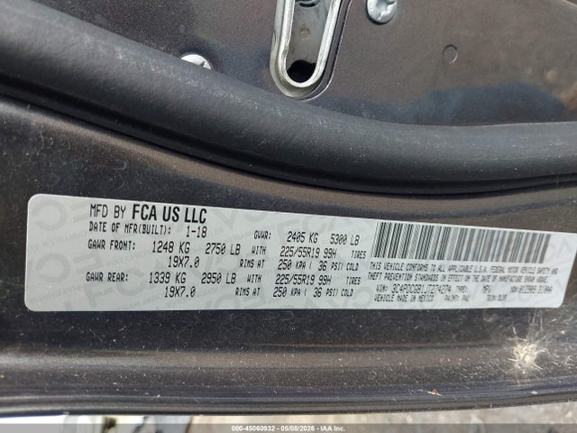 Продажа на аукционе авто 2018 Dodge Journey Crossroad, vin: 3C4PDCGB1JT274274, номер лота: 45060932