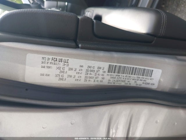 45060976 :رقم المزاد ، 1C4RJEBG7KC580361 vin ، 2019 Jeep Grand Cherokee Limited 4x2 مزاد بيع