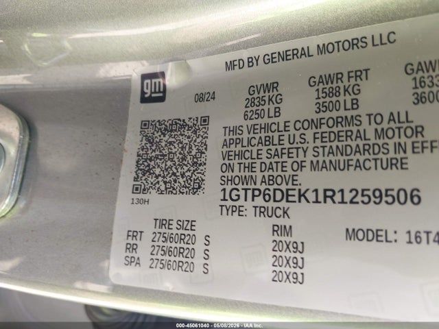 GMC Canyon 4wd At4 2024 1GTP6DEK1R1259506 Image 9