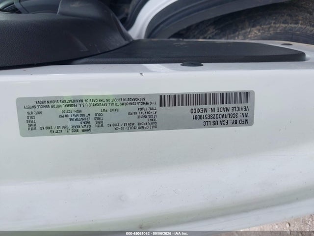 Продаж на аукціоні авто 2025 Ram Promaster 2500, vin: 3C6LRVDG2SE519091, номер лоту: 45061062