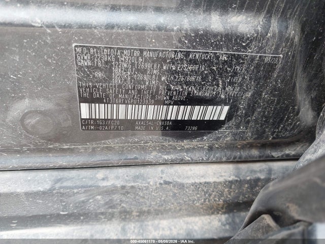 Продажа на аукционе авто 2023 Toyota Rav4 Hybrid Se, vin: 4T3T6RFV6PU123939, номер лота: 45061170