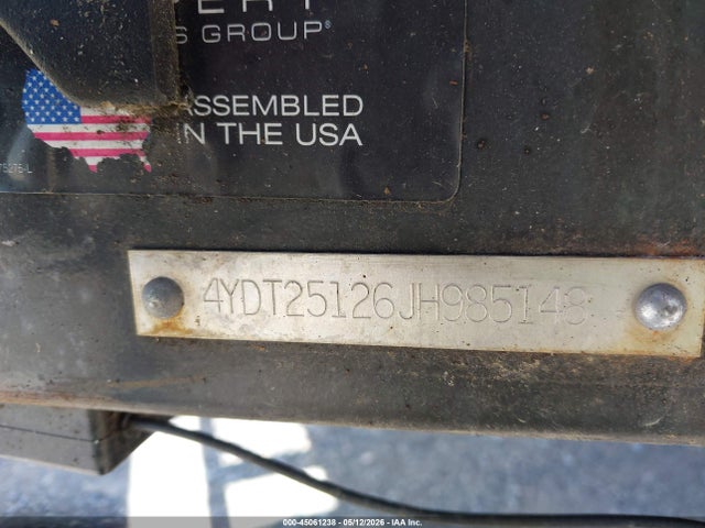 45061238 :رقم المزاد ، 4YDT25126JH985148 vin ، 2018 Dutchman 251 Xlt مزاد بيع