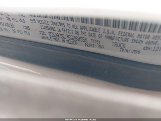 45061253 :رقم المزاد ، 3C63R3GL7GG208555 vin ، 2016 Ram 3500 Tradesman مزاد بيع