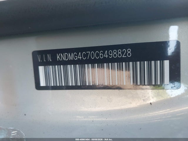 Aukcja sprzedaży 2012 Kia Sedona Lx, vin: KNDMG4C70C6498828, numer aukcji: 45061404