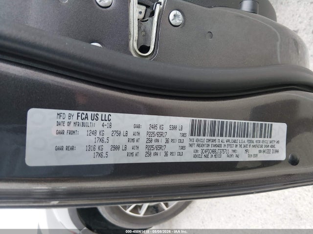 Продаж на аукціоні авто 2018 Dodge Journey Se, vin: 3C4PDCAB8JT375711, номер лоту: 45061415