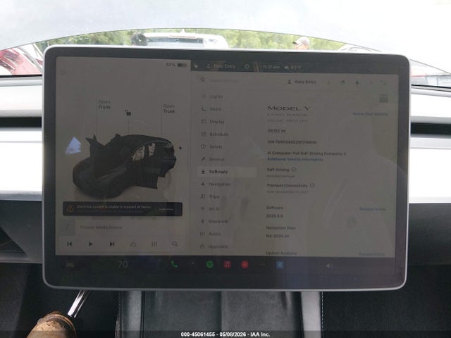 Aukcja sprzedaży 2025 Tesla Model Y Long Range Dual Motor All-wheel Drive, vin: 7SAYGAEE2SF216660, numer aukcji: 45061455