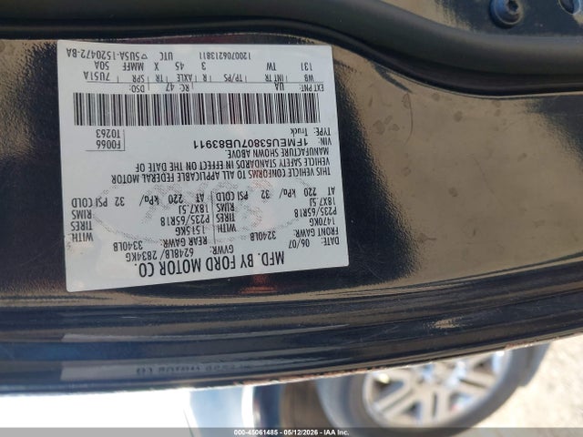 Aukcja sprzedaży 2007 Ford Explorer Sport Trac Limited, vin: 1FMEU53807UB83911, numer aukcji: 45061485