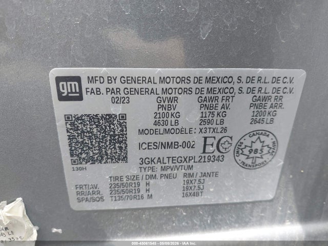 Aukcja sprzedaży 2023 Gmc Terrain Sle, vin: 3GKALTEGXPL219343, numer aukcji: 45061545