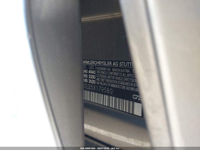 Aukcja sprzedaży 2005 Mercedes-benz E 320 4matic, vin: WDBUF82J25X179580, numer aukcji: 45061554