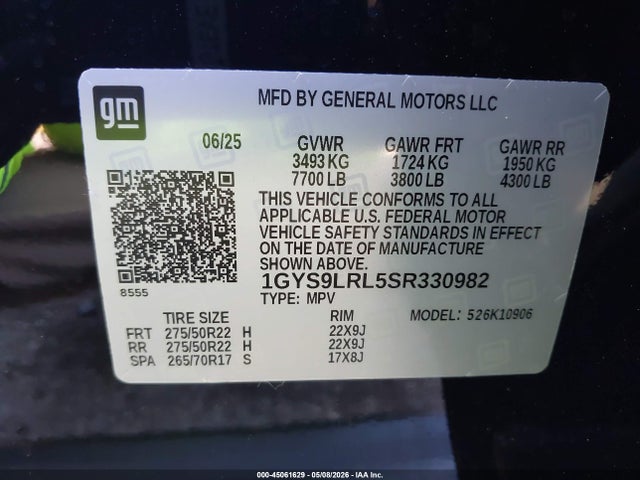 Cadillac Escalade Esv Premium Luxury 2025 1GYS9LRL5SR330982 Image 9