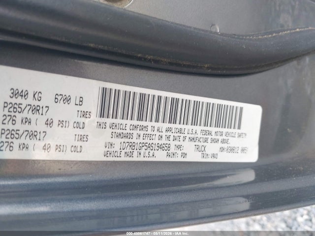 Продаж на аукціоні авто 2010 Dodge Ram 1500 Slt/sport/trx, vin: 1D7RB1GP5AS194658, номер лоту: 45061747
