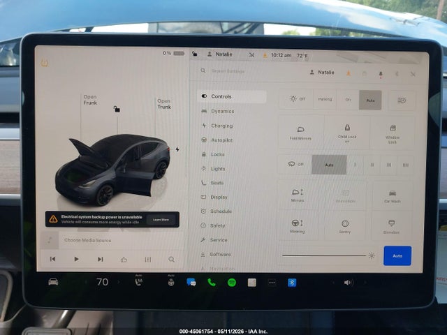 Aukcja sprzedaży 2022 Tesla Model Y Long Range Dual Motor All-wheel Drive, vin: 7SAYGDEEXNA002177, numer aukcji: 45061754