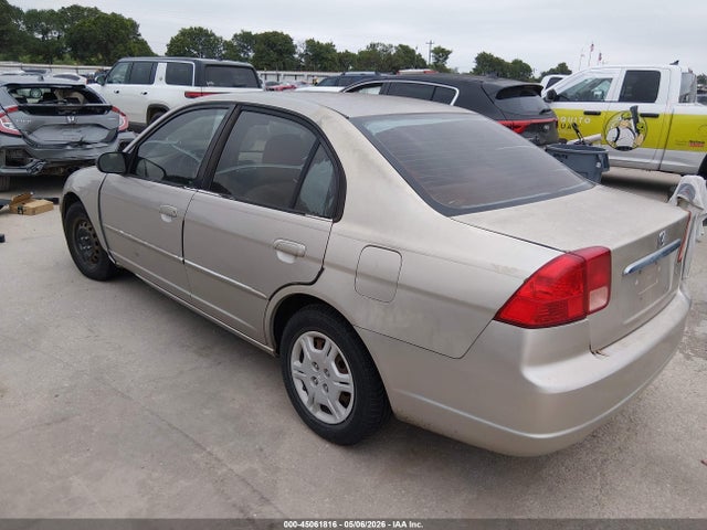 2002 Honda Civic Lx მანქანა იყიდება აუქციონზე, vin: 1HGES16572L066055, აუქციონის ნომერი: 45061816