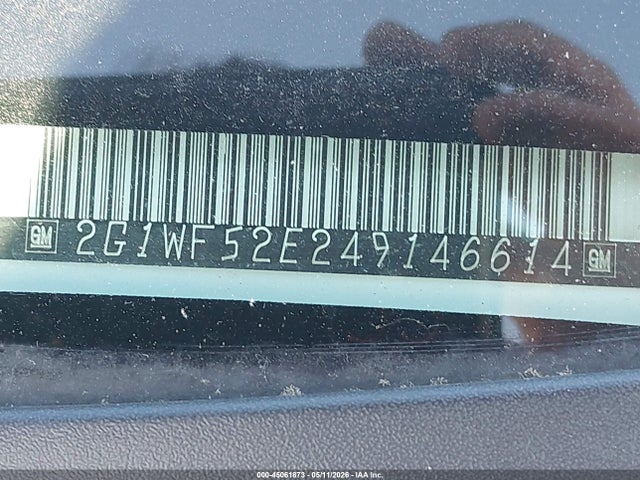 45061873 :رقم المزاد ، 2G1WF52E249146614 vin ، 2004 Chevrolet Impala مزاد بيع