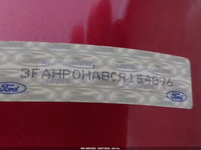 Продажа на аукционе авто 2012 Ford Fusion Se, vin: 3FAHP0HA8CR154896, номер лота: 45061892