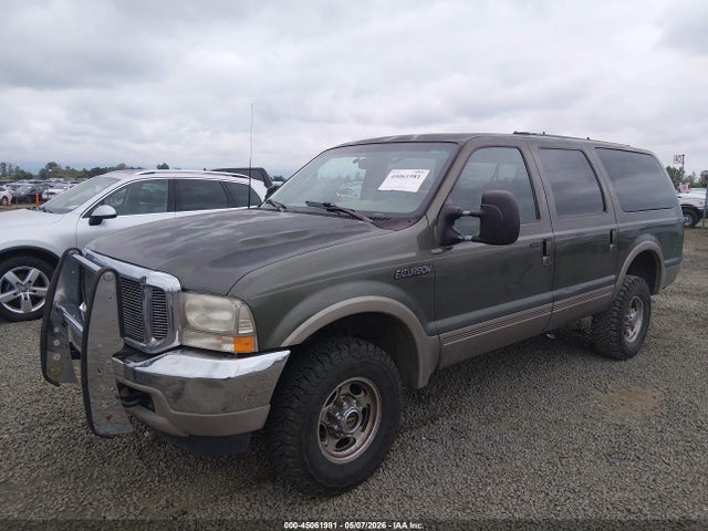 2001 Ford Excursion Limited მანქანა იყიდება აუქციონზე, vin: 1FMNU43S71EA00334, აუქციონის ნომერი: 45061981