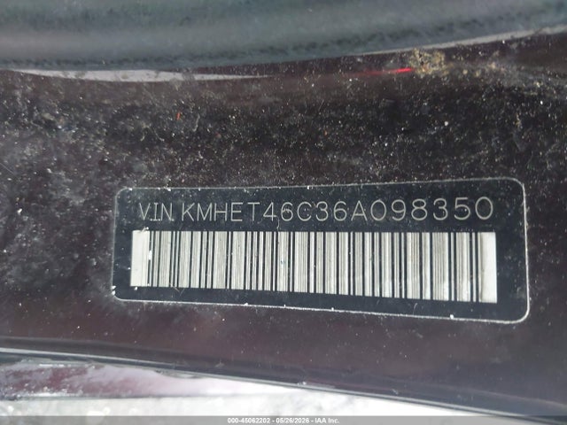 Aukcja sprzedaży 2006 Hyundai Sonata Gl, vin: KMHET46C36A098350, numer aukcji: 45062202