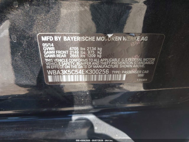 BMW 328d Xdrive 2014 WBA3K5C54EK300256 Image 9