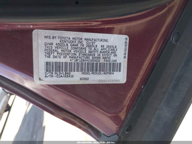 1997 Toyota Avalon Xls მანქანა იყიდება აუქციონზე, vin: 4T1BF12BXVU165402, აუქციონის ნომერი: 45062540