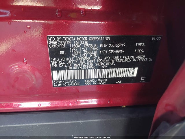 JTMY1RFVXLD519996 Toyota Rav4 Limited