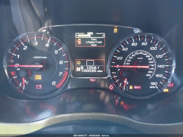 Aukcja sprzedaży 2018 Subaru Wrx Premium, vin: JF1VA1C66J9820224, numer aukcji: 45062727