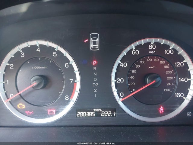 45062780 :رقم المزاد ، 1HGCP26819A191728 vin ، 2009 Honda Accord 2.4 Ex-l مزاد بيع
