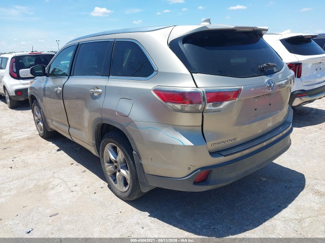 Toyota Highlander Limited V6 2015 5TDYKRFH2FS055019 Image 3