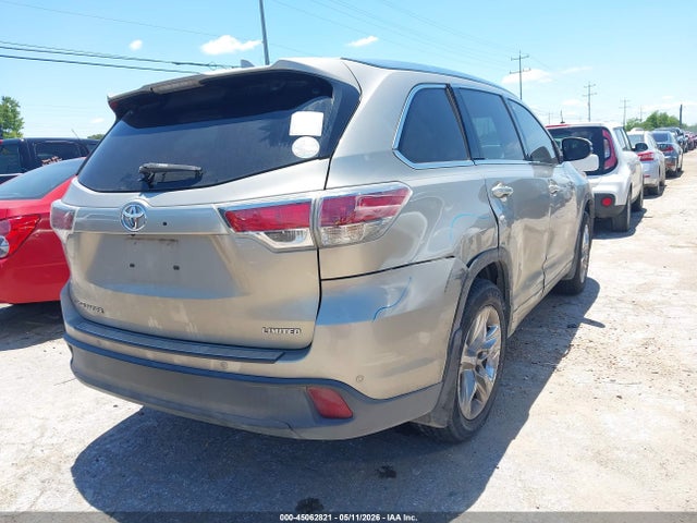 Toyota Highlander Limited V6 2015 5TDYKRFH2FS055019 Image 4
