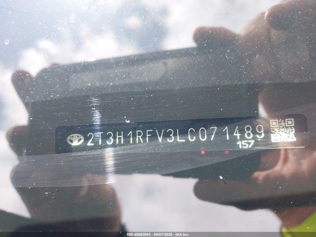 45062883 :رقم المزاد ، 2T3H1RFV3LC071489 vin ، 2020 Toyota Rav4 Le مزاد بيع