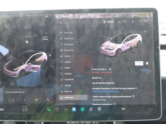 Aukcja sprzedaży 2020 Tesla Model 3 Performance Dual Motor All-wheel Drive, vin: 5YJ3E1EC1LF603133, numer aukcji: 45063142