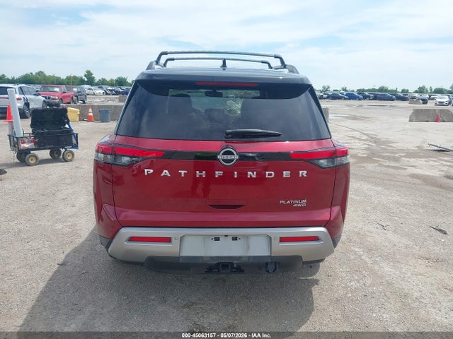 Продажа на аукционе авто 2022 Nissan Pathfinder Platinum 4wd, vin: 5N1DR3DK0NC257939, номер лота: 45063157