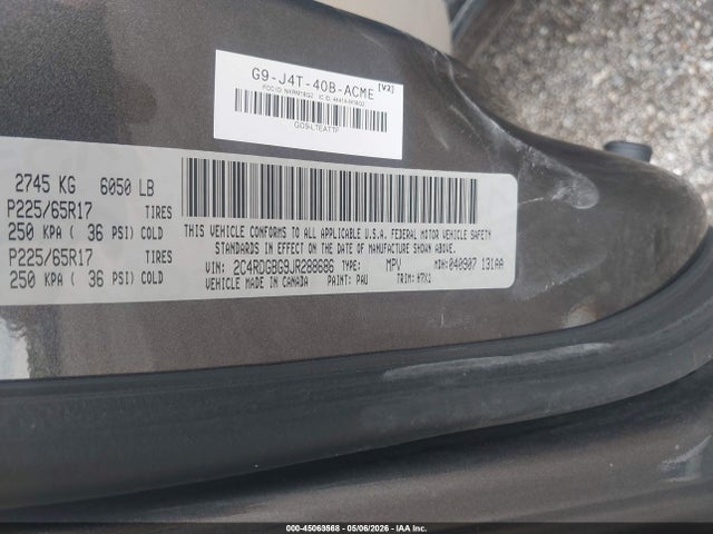 Aukcja sprzedaży 2018 Dodge Grand Caravan Se, vin: 2C4RDGBG9JR288686, numer aukcji: 45063568