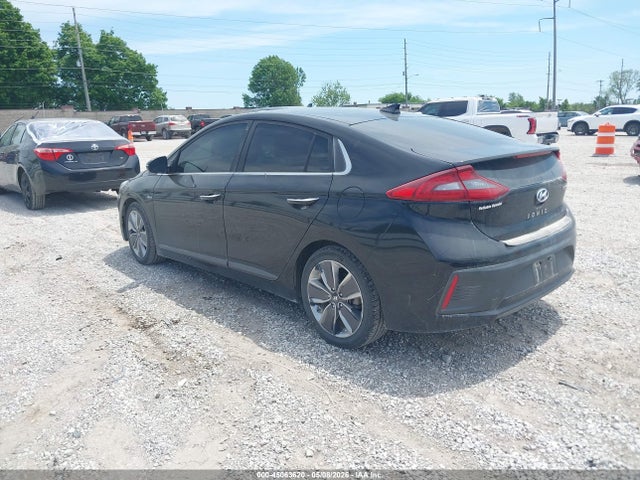 2018 Hyundai Ioniq Hybrid Limited მანქანა იყიდება აუქციონზე, vin: KMHC85LC9JU059840, აუქციონის ნომერი: 45063620
