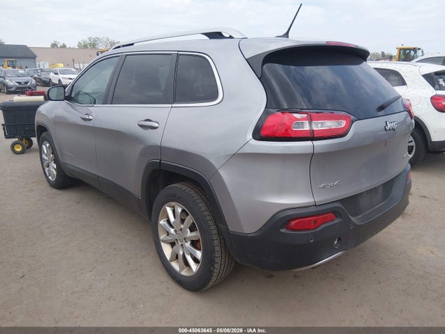 2015 Jeep Cherokee Limited მანქანა იყიდება აუქციონზე, vin: 1C4PJMDB5FW633999, აუქციონის ნომერი: 45063645