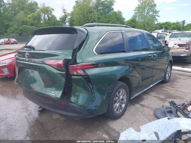 2021 Toyota Sienna Xle მანქანა იყიდება აუქციონზე, vin: 5TDYRKEC7MS074509, აუქციონის ნომერი: 45063763