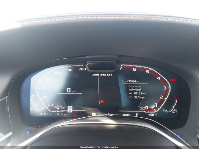 Продаж на аукціоні авто 2021 Bmw M760i Xdrive, vin: WBA7U6C04MCF49996, номер лоту: 45063797