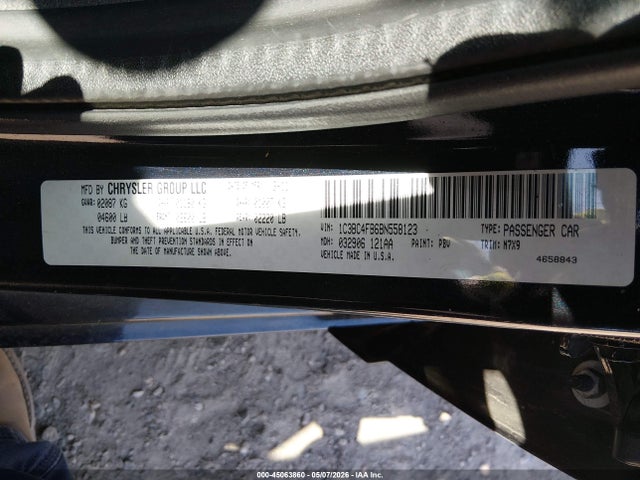 Aukcja sprzedaży 2011 Chrysler 200 Lx, vin: 1C3BC4FB6BN558123, numer aukcji: 45063860