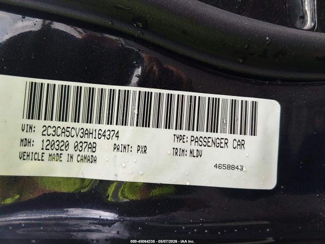 Auction sale of the 2010 Chrysler 300 Touring/signature Series/executive Series, vin: 2C3CA5CV3AH164374, lot number: 45064238
