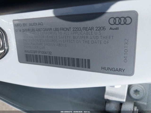 Audi A3 1.8t Premium 2015 WAUCCGFF1F1004132 Image 9