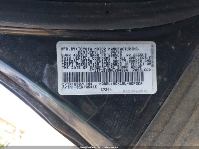 Aukcja sprzedaży 1998 Toyota Avalon Xls, vin: 4T1BF18B8WU264664, numer aukcji: 45064304
