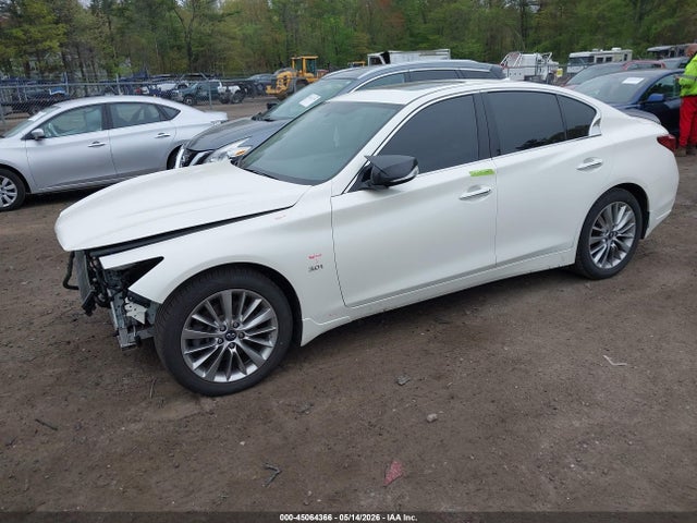 2019 Infiniti Q50 3.0t Luxe მანქანა იყიდება აუქციონზე, vin: JN1EV7AR5KM555537, აუქციონის ნომერი: 45064366