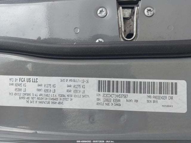 Aukcja sprzedaży 2017 Dodge Charger R/t Rwd, vin: 2C3CDXCT1HH537567, numer aukcji: 45064392