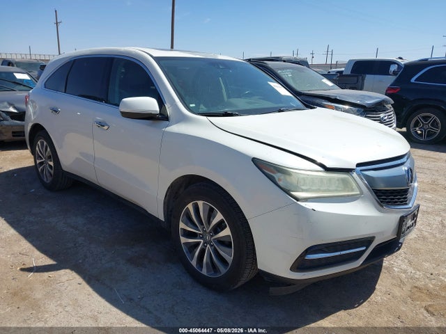 Aukcja sprzedaży 2016 Acura Mdx Technology   Entertainment Packages/technology, Entertainment   Acurawatch Plus Packages, vin: 5FRYD3H66GB017090, numer aukcji: 45064447
