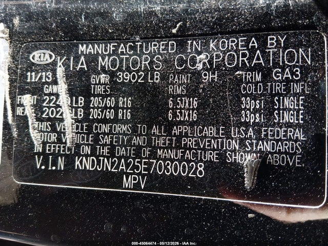 KIA Soul 2014 KNDJN2A25E7030028 Image 9