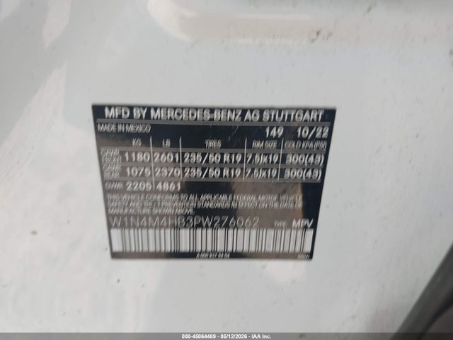W1N4M4HB3PW276062 Mercedes-Benz Glb 250 4matic