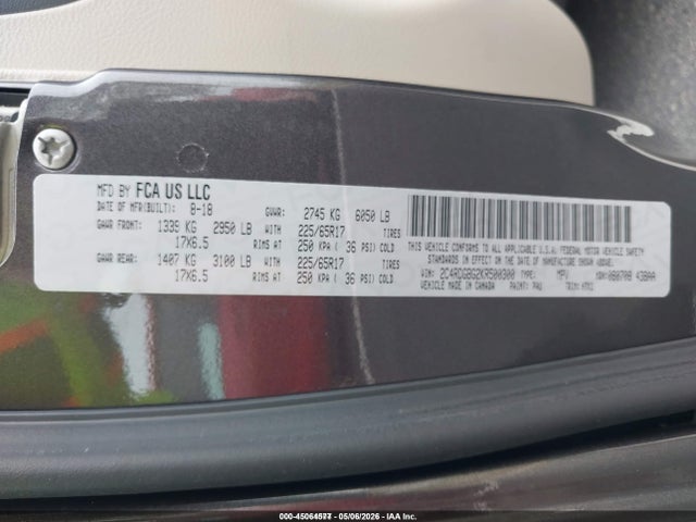 Aukcja sprzedaży 2019 Dodge Grand Caravan Se, vin: 2C4RDGBG2KR500300, numer aukcji: 45064577