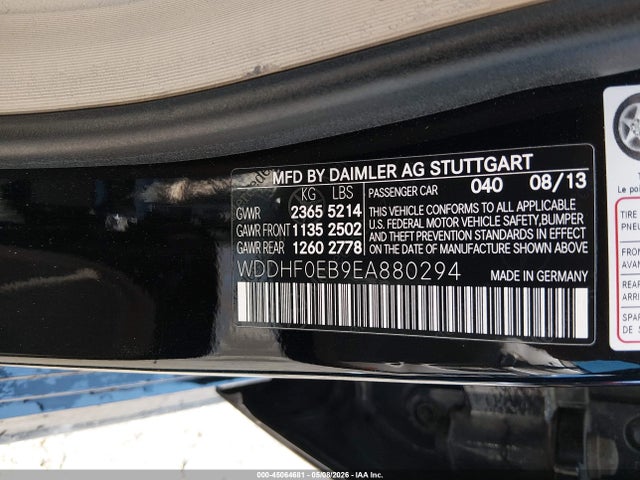 Mercedes-Benz E 250 Bluetec 2014 WDDHF0EB9EA880294 Image 9