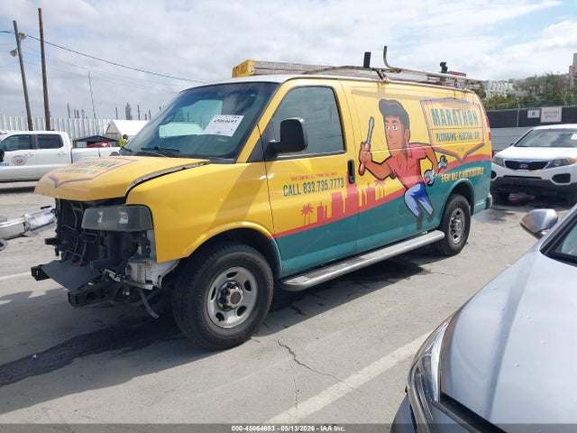 45064693 :رقم المزاد ، 1GTW7FCA3E1904228 vin ، 2014 Gmc Savana 2500 Work Van مزاد بيع
